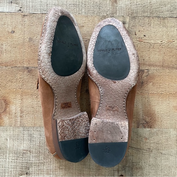 Donald J Pliner NAIM Waxy Suede Shoes with Aqua Terry Lining  NEW mens 11 - Picture 4 of 11